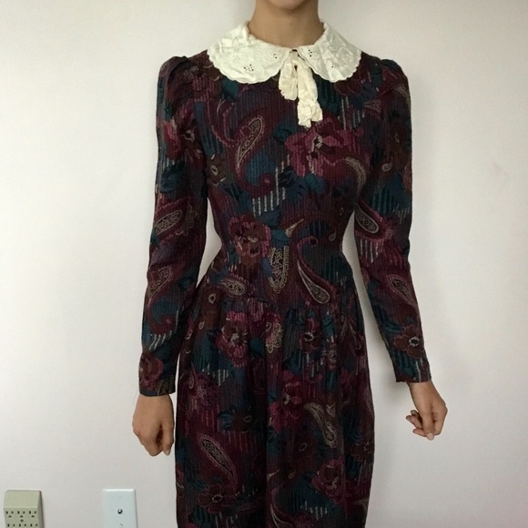 Act I New York Vintage Collared Dress Size 3 - Picture 1 of 7